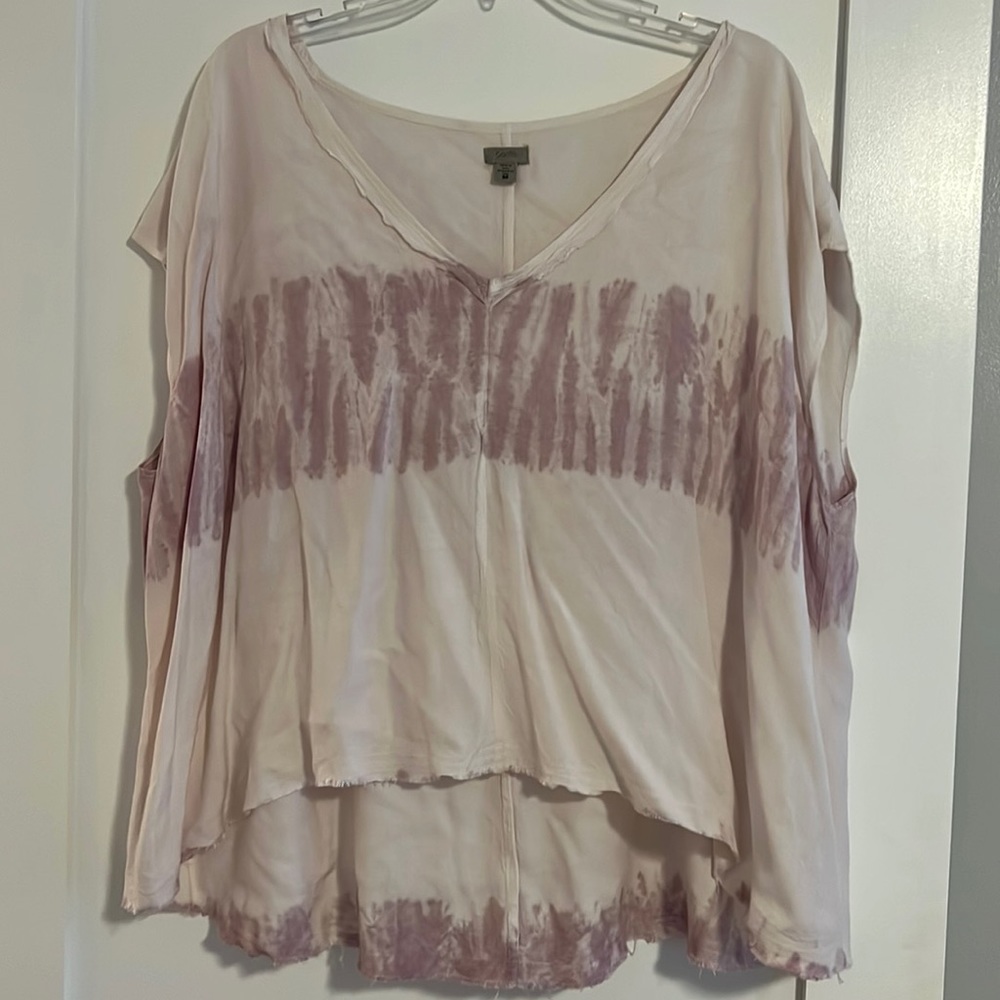 Dolman tank tie dye top